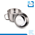 Fashionable 201 Stainless Steel Snack Bowl with Lid